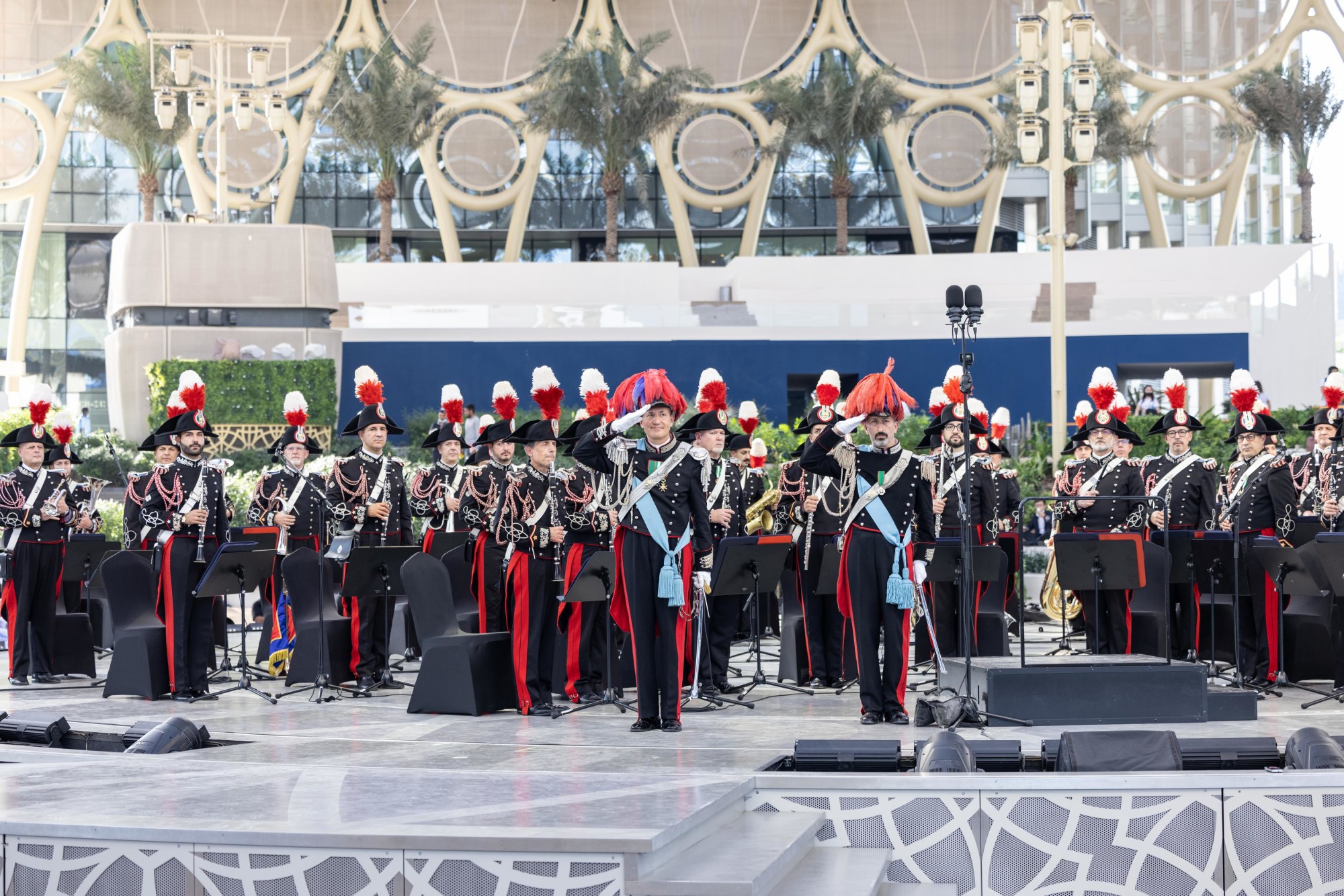 Marching Band Carabinieri during Italy National Day Cultural Performance at Al Wasl m13197