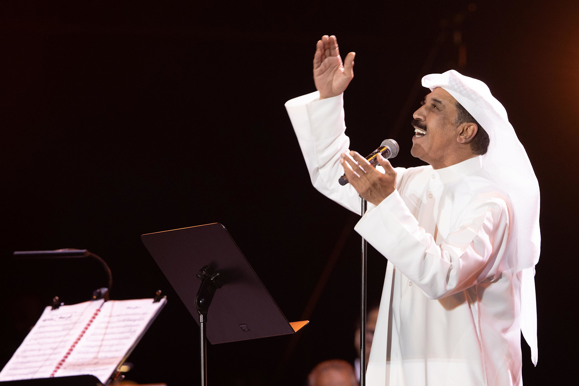 Kuwaiti singer Abdullah Al-Ruwaishid performs at Jubilee Stage m13275