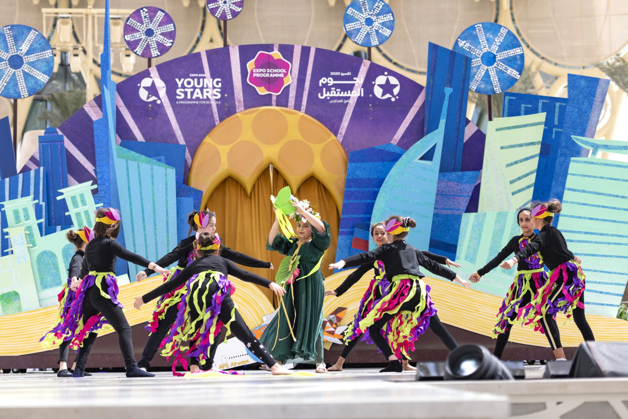 Al Adwa Private School, Al Ain perform during Expo Young Stars at Al Wasl m61607