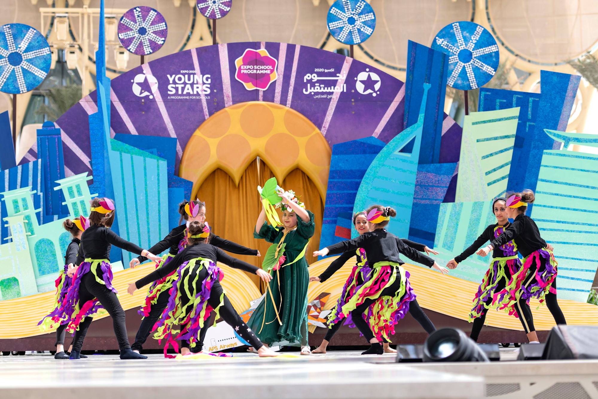 Al Adwa Private School, Al Ain perform during Expo Young Stars at Al Wasl m61607