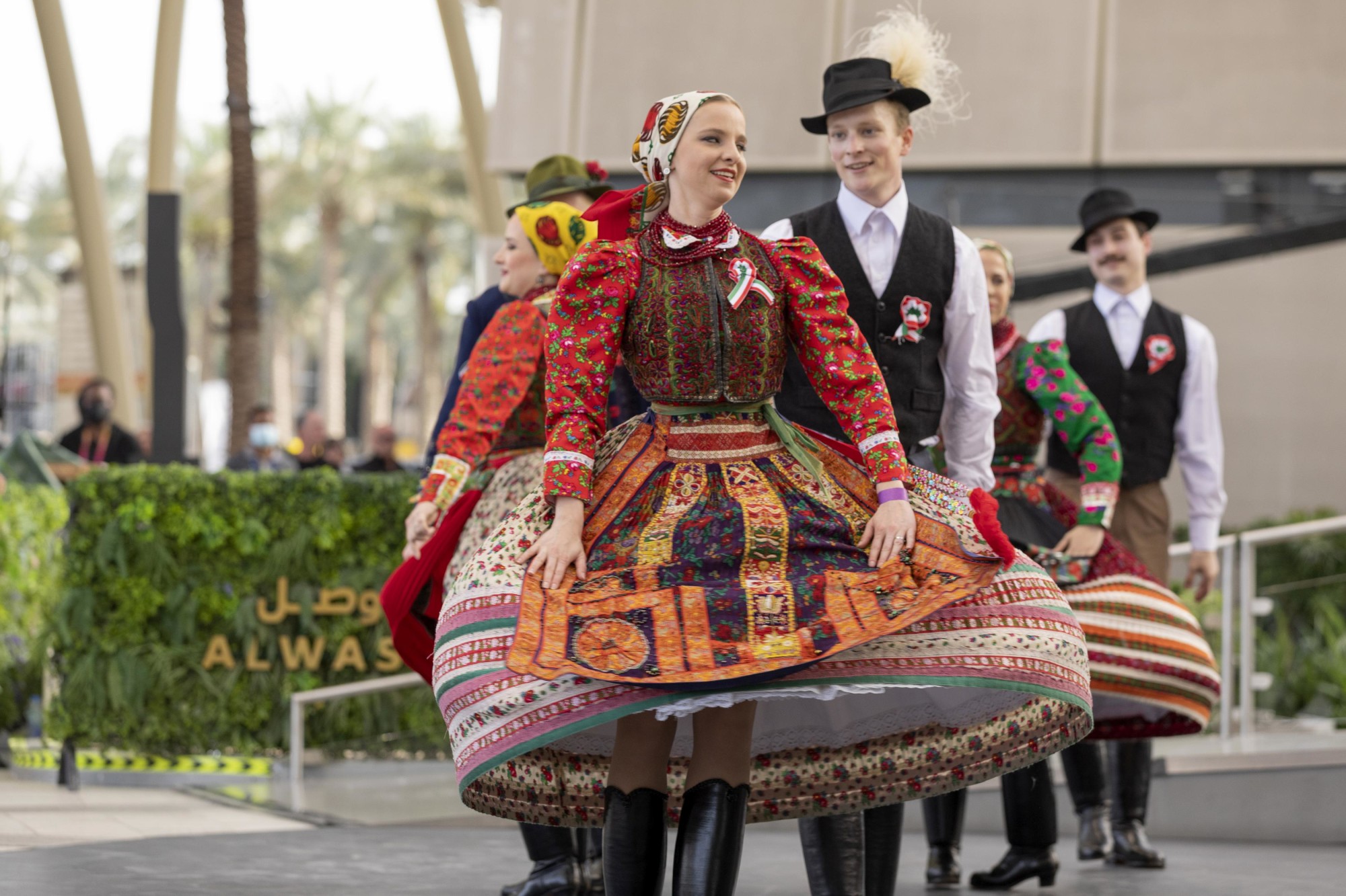 Cultural performance during the Hungary National Day Ceremony at Al Wasl m64905