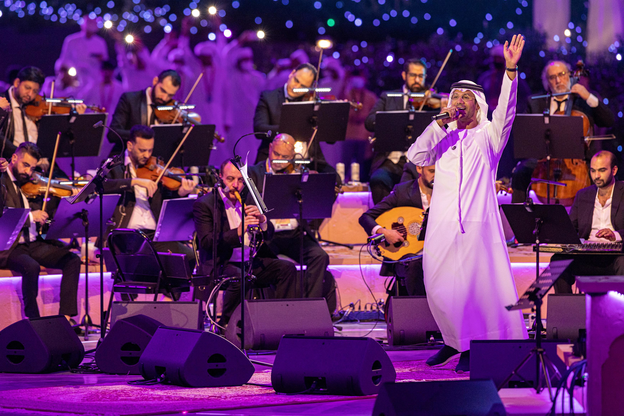 Infinite Nights Fayez Al Saeed performs on Al Wasl Stage m58702