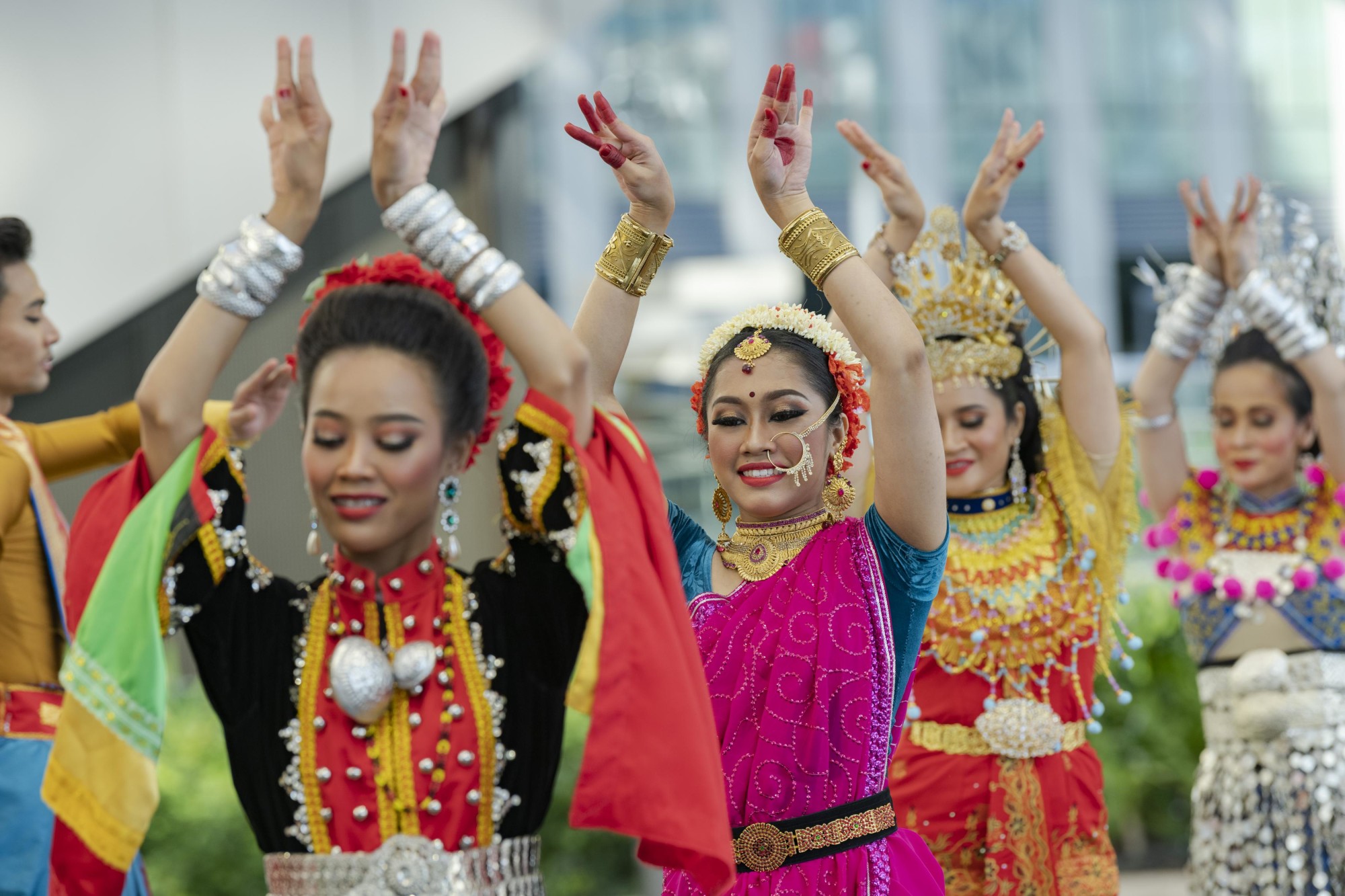 Cultural performance during Malaysia National Day Ceremony at Al Wasl m30610