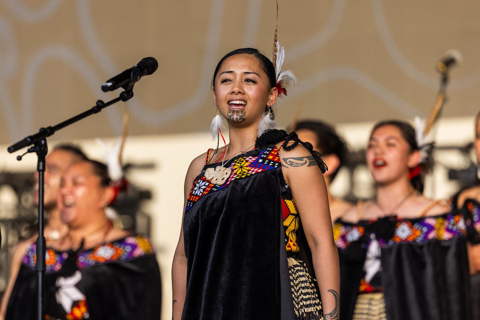 Kapa Haka Performance Kahurangi Maori Dance Theatre at Dubai Millennium Amphitheatre m10615