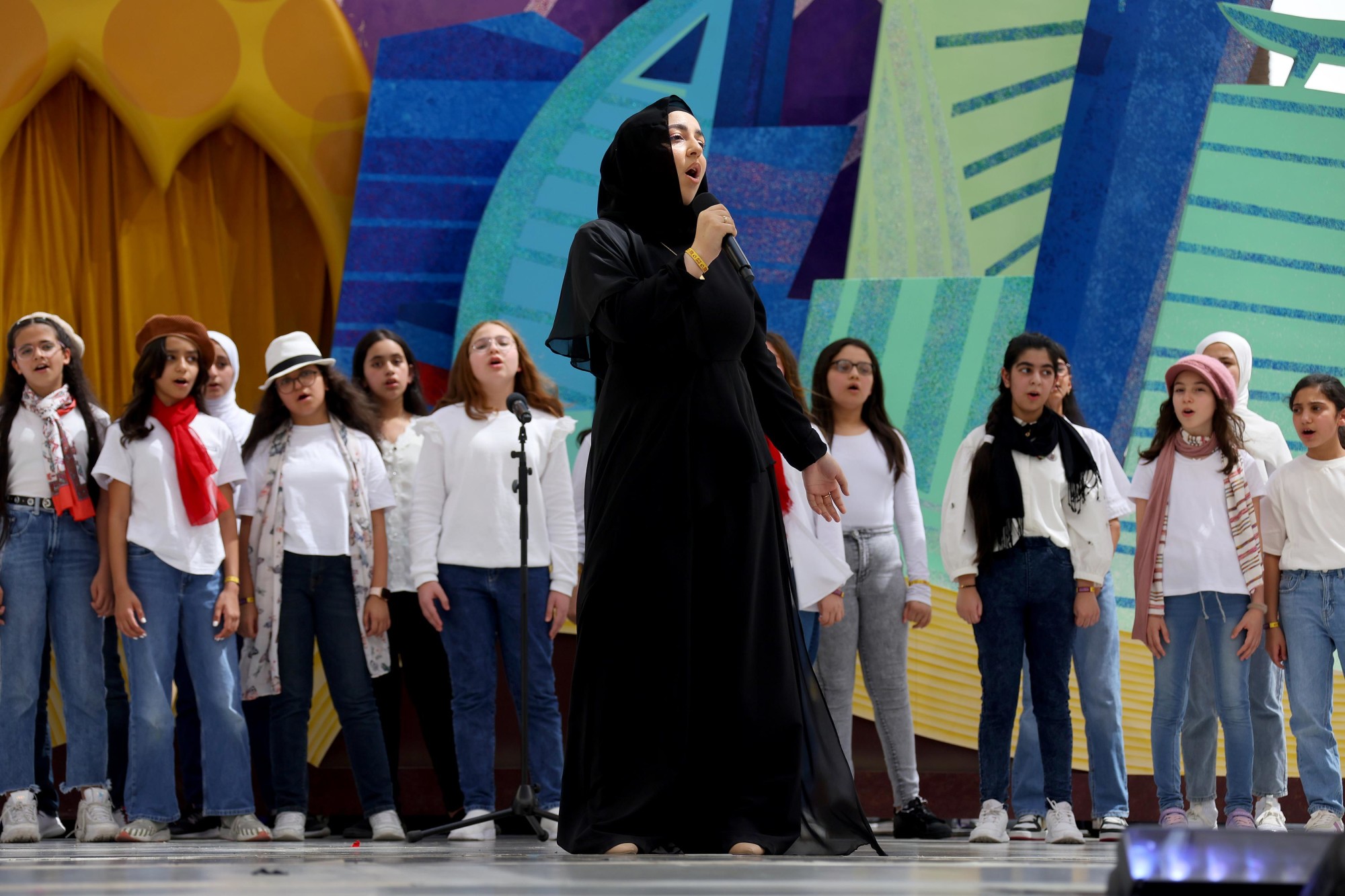 Sharjah American International School, Dubai perform during Expo Young Stars at Al Wasl m63028