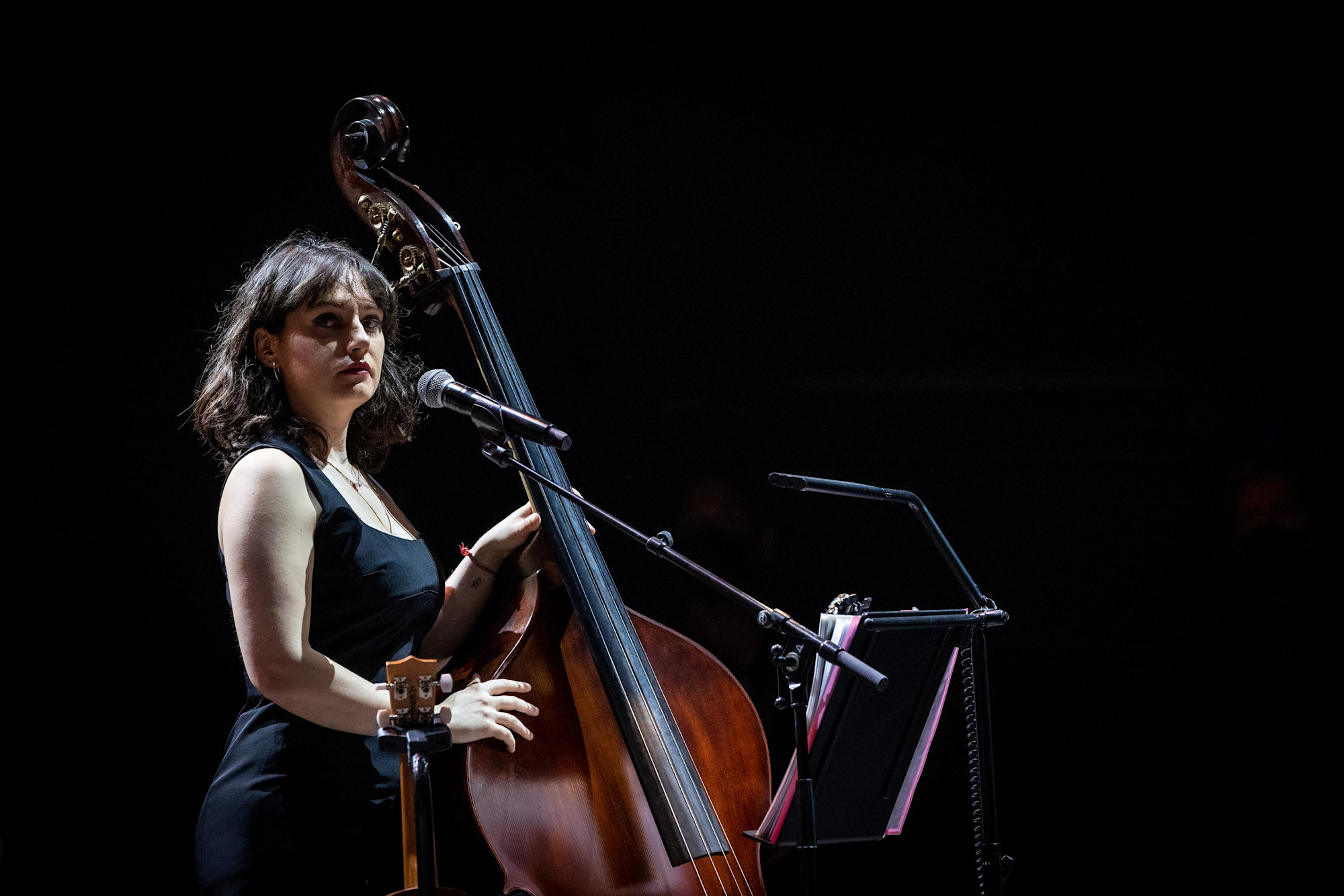 Iraqi and Italian musicians perform Tosca-s Morabeza at Dubai Millennium Amphitheatre m48124
