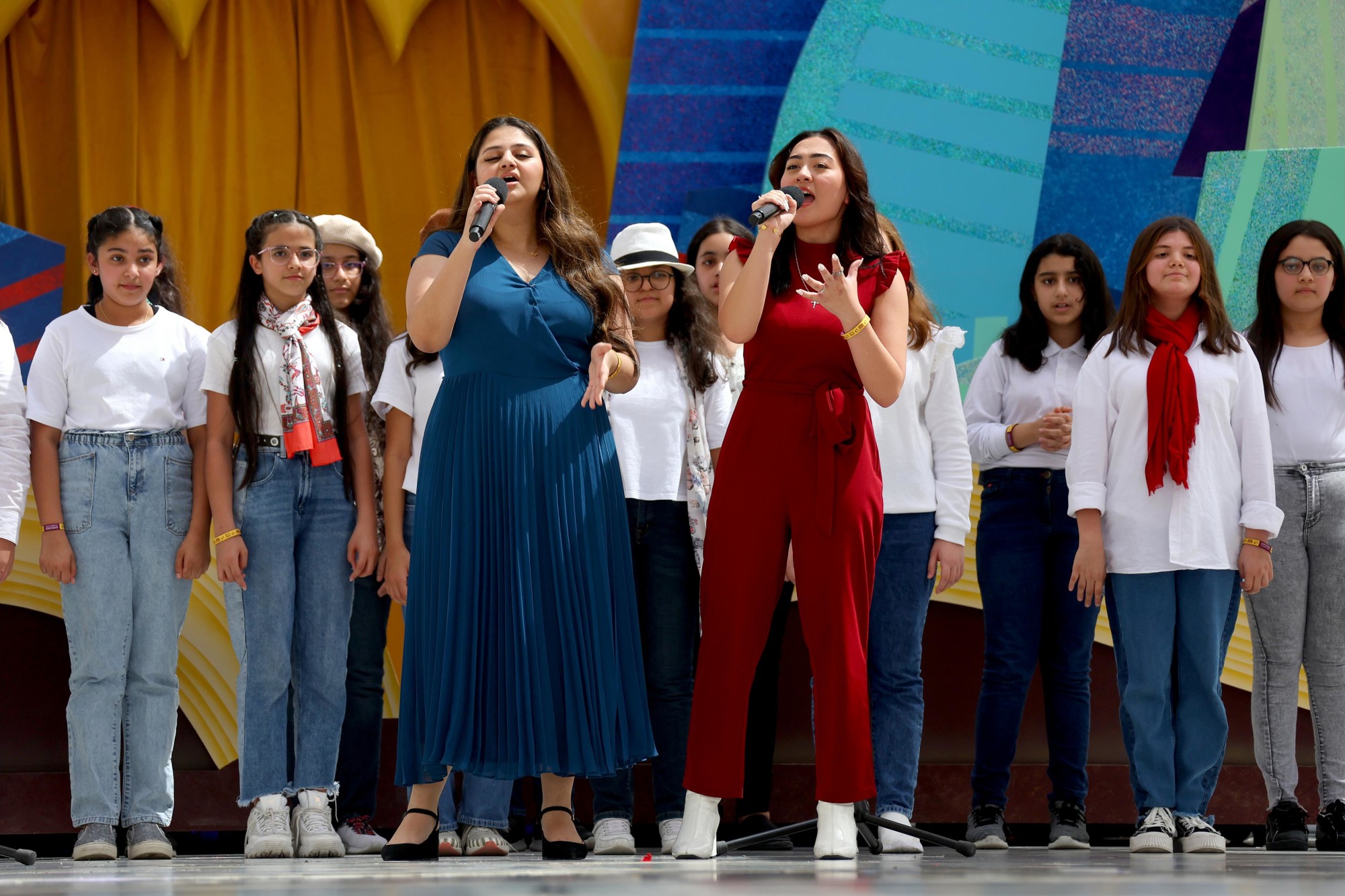 Sharjah American International School, Dubai perform during Expo Young Stars at Al Wasl m63027