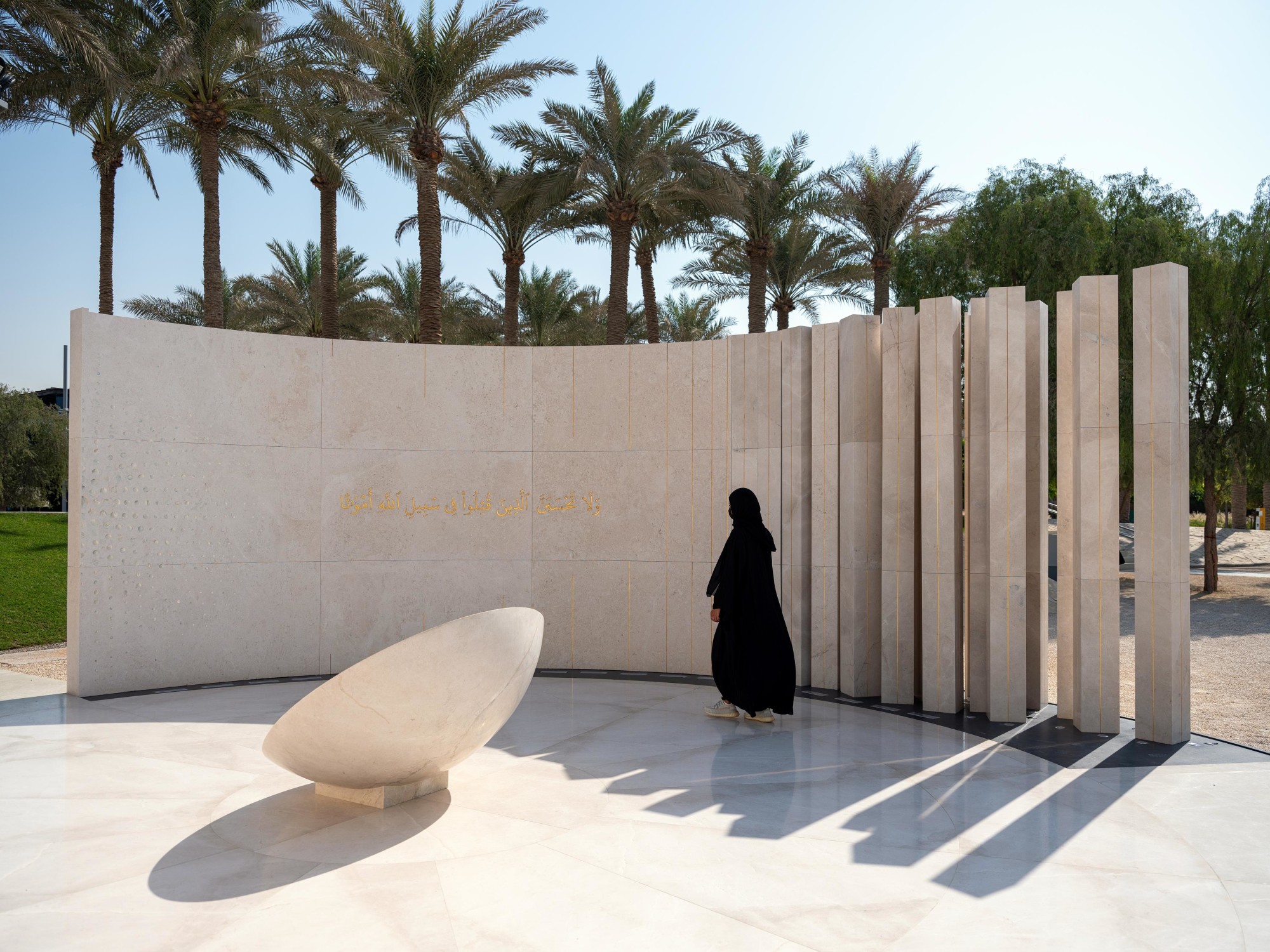 Martyr-s Sculpture Peace Memorial outside the UAE Pavilion m13116