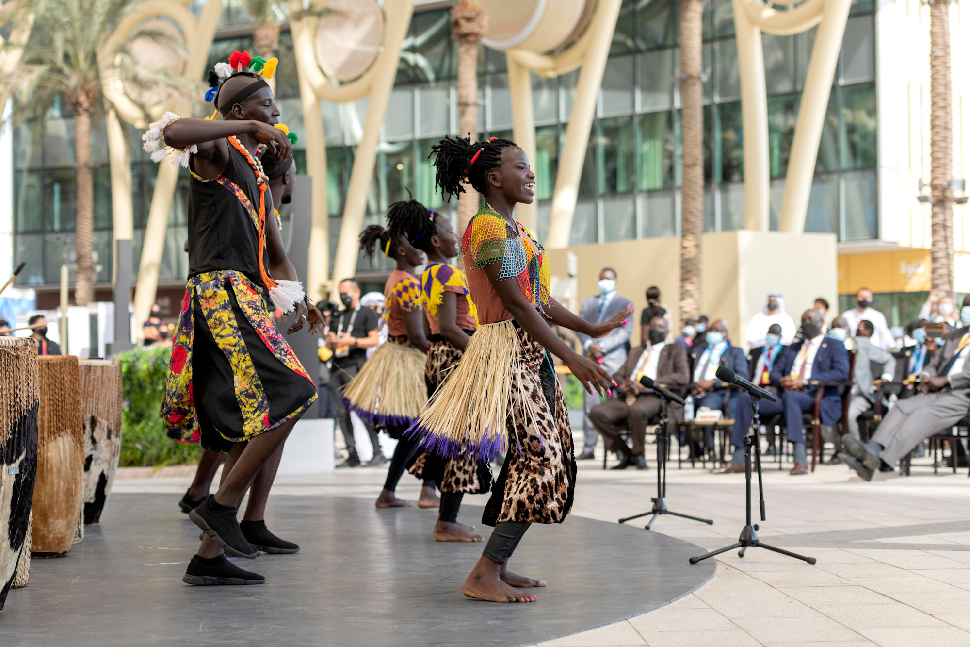Cultural performance during the South Sudan National Day Ceremony at Al Wasl m52115