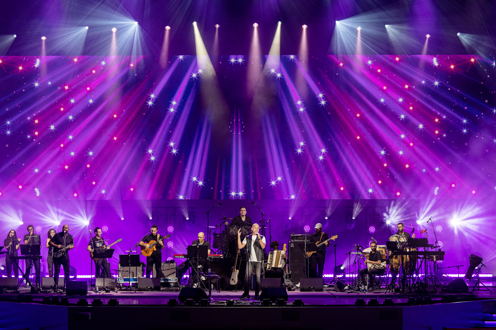 Abu performs during Late Nights at Expo in Dubai Millenium Amphitheatre m7071