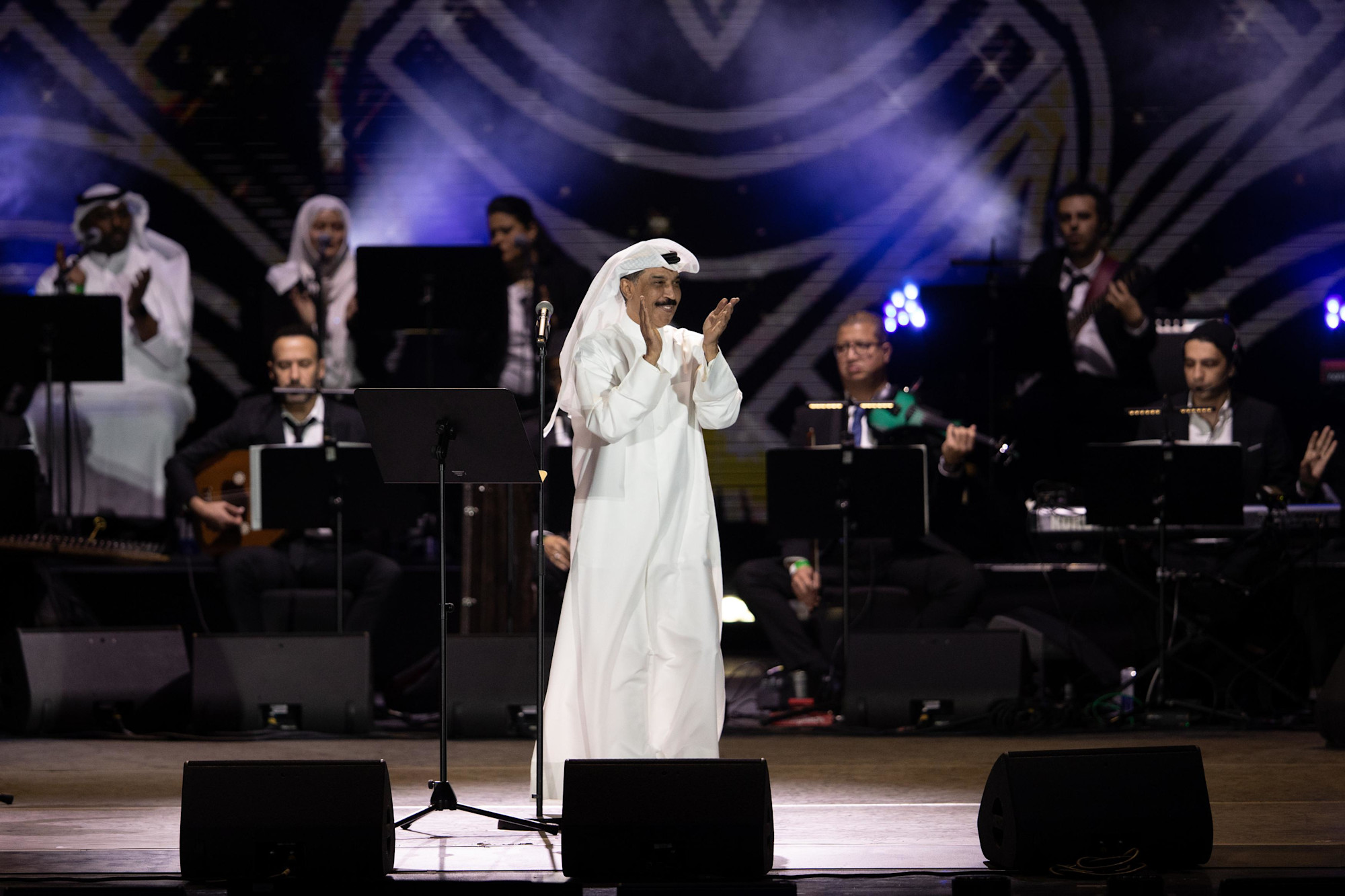 Kuwaiti singer Abdullah Al-Ruwaishid performs at Jubilee Stage m13270