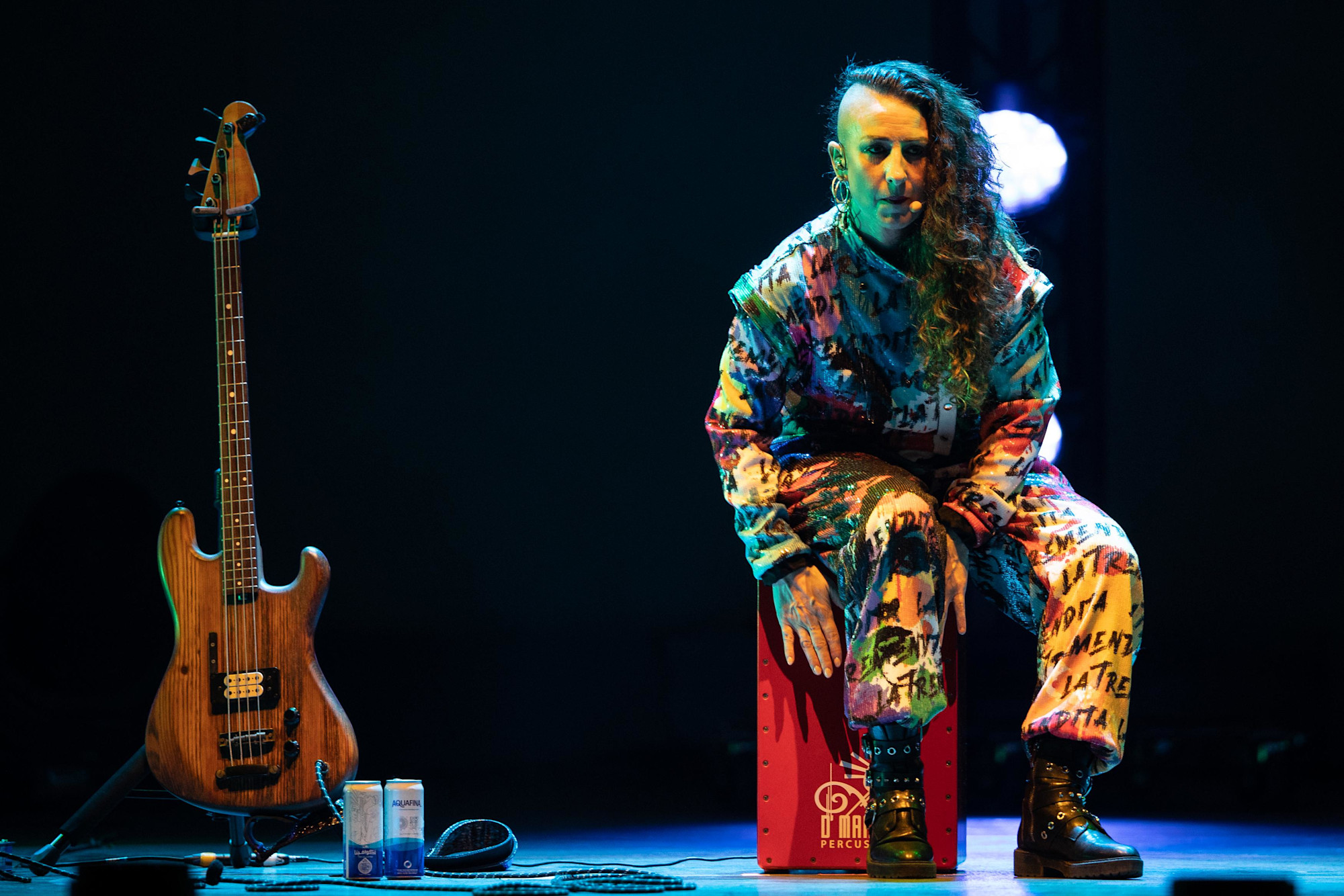 Rosario La Tremendita Tremens performs at Dubai Millenium Amphitheatre m6332