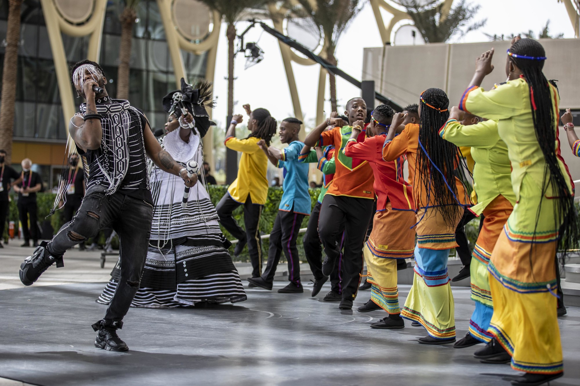 Cultural performance during the South Africa National Day Ceremony at Al Wasl m70282