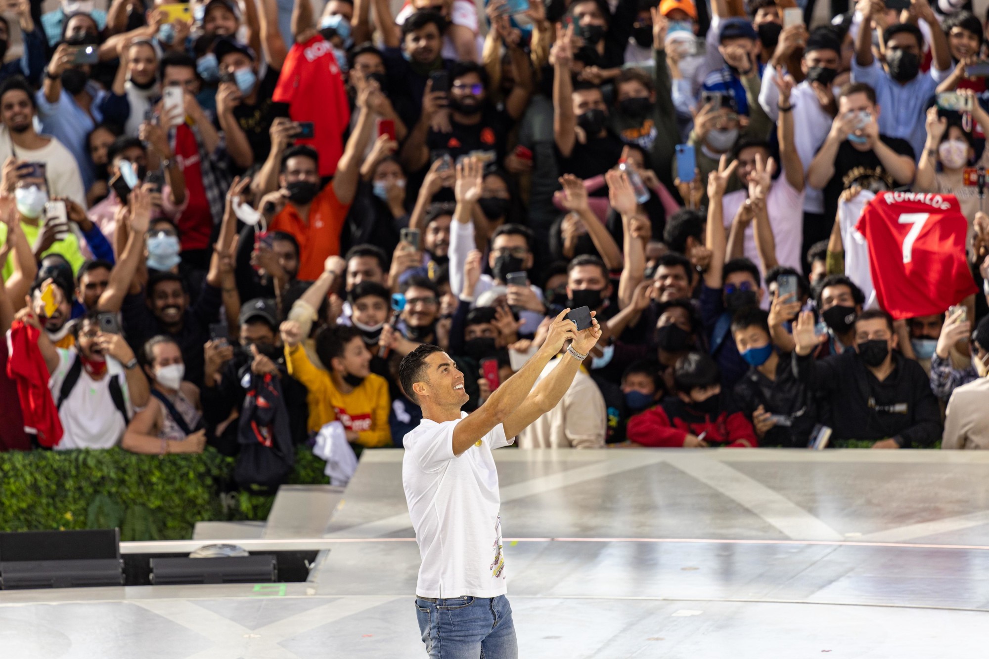 Cristiano Ronaldo, Portugal international and Manchester United forward footballer at Al Wasl m39424