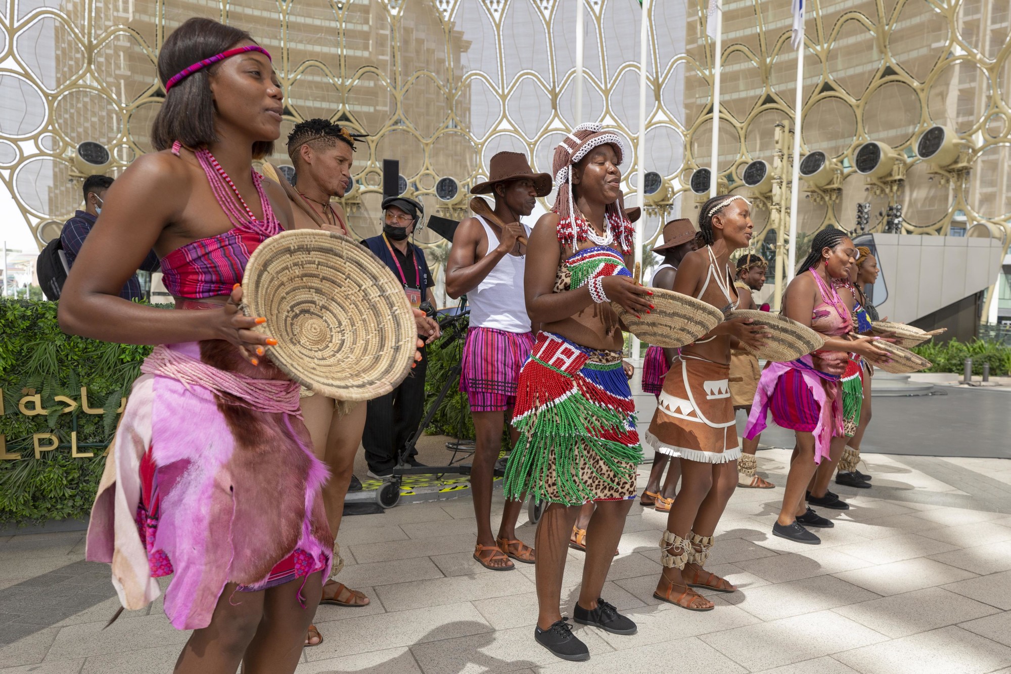 Cultural performers during the Namibia National Day Ceremony at Al Wasl m68329
