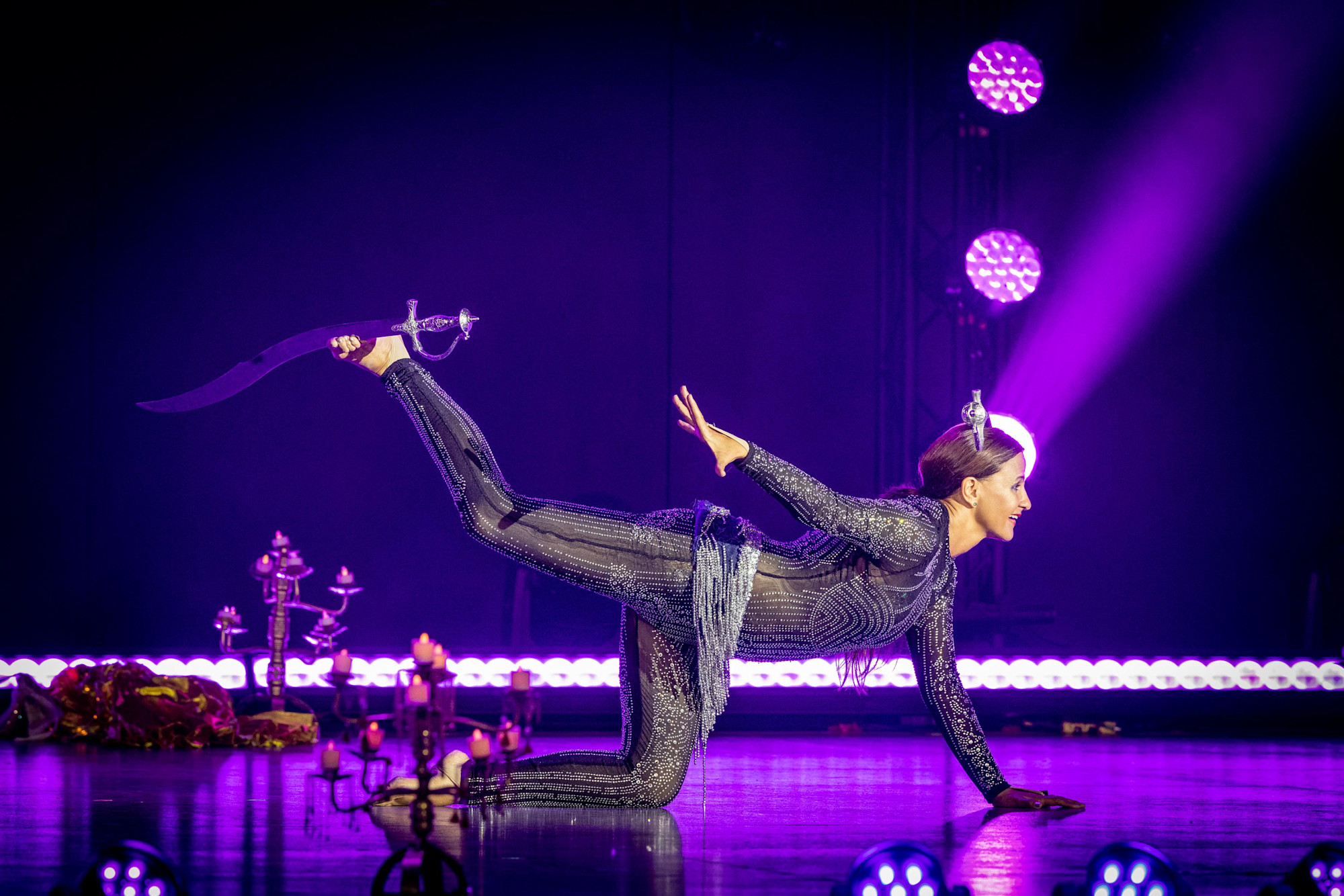 Antonina Canal Prem Shakti Company perform at Dubai Millennium Amphitheatre m32456