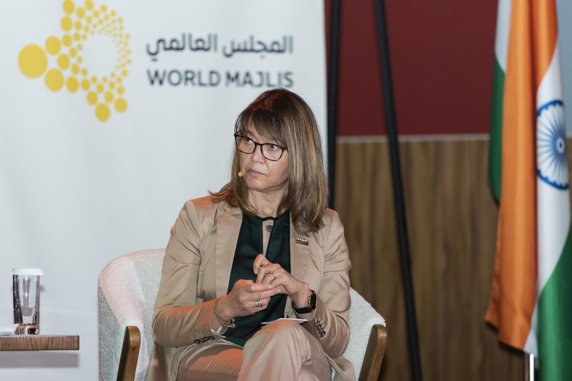 Ana Paula Pais, Head of Education at Turismo de Portugal, Ministry of Economics, Portugal during World Majlis - Off the Beaten Path Travel in the 21st Century at the India Pavilion m32432