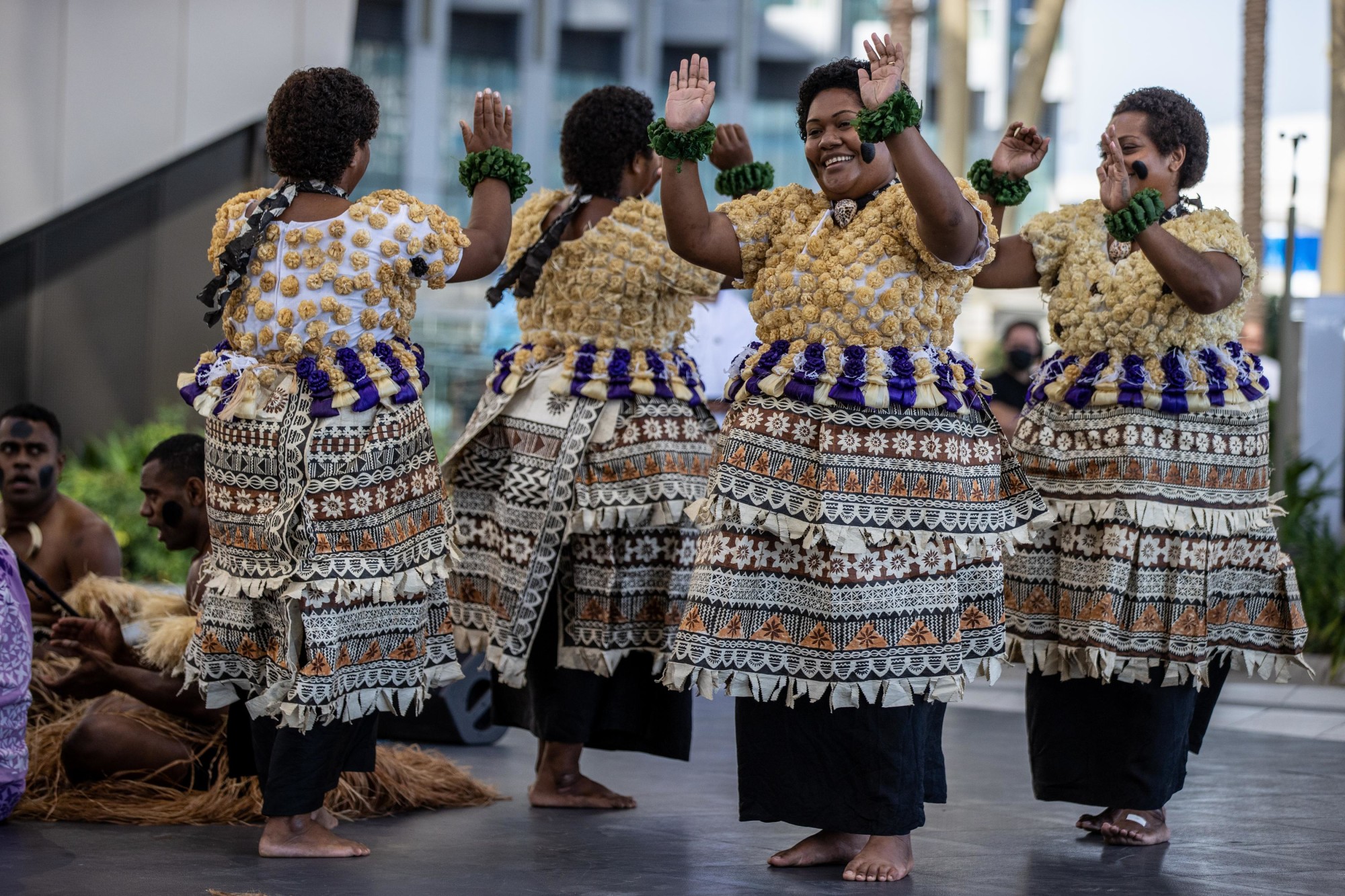 Cultural performance during the Fiji National Day Ceremony at Al Wasl m19077