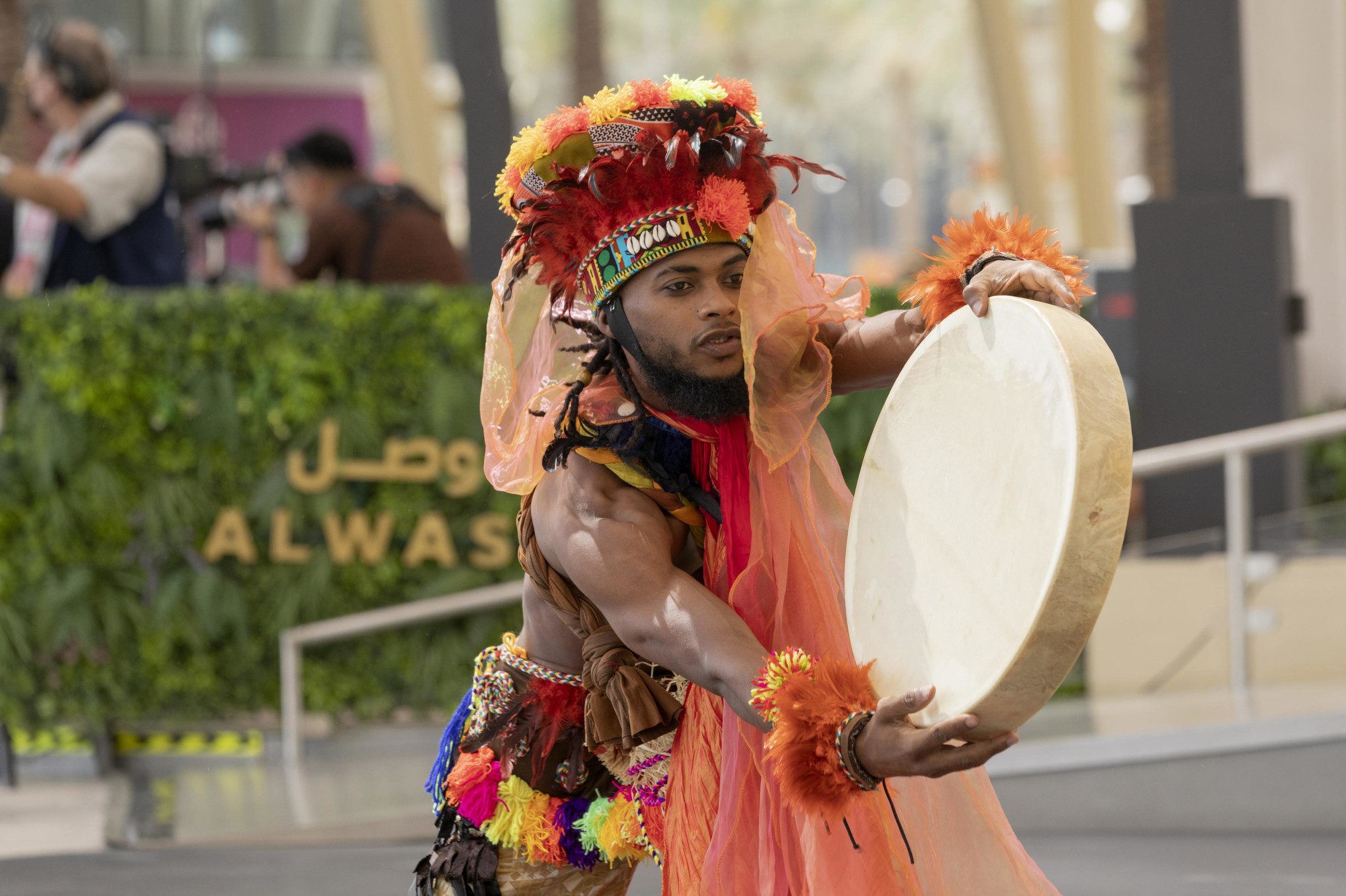 Cultural performance during the Mauritius National Day Ceremony at Al Wasl m63383