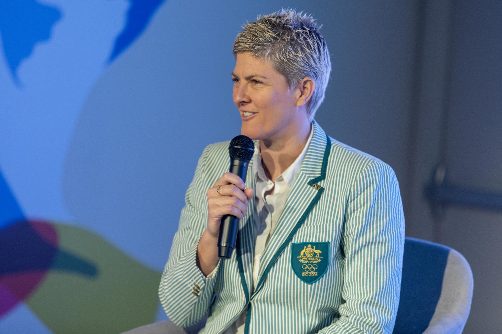 Natalie Cook, Queensland Government speaks during the Women in Sport Forum at Nexus m59866