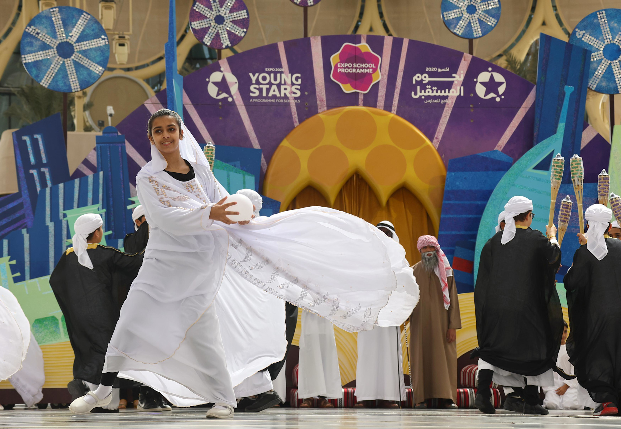 The City School International, Dubai perform during Expo Young Stars at Al Wasl m57118