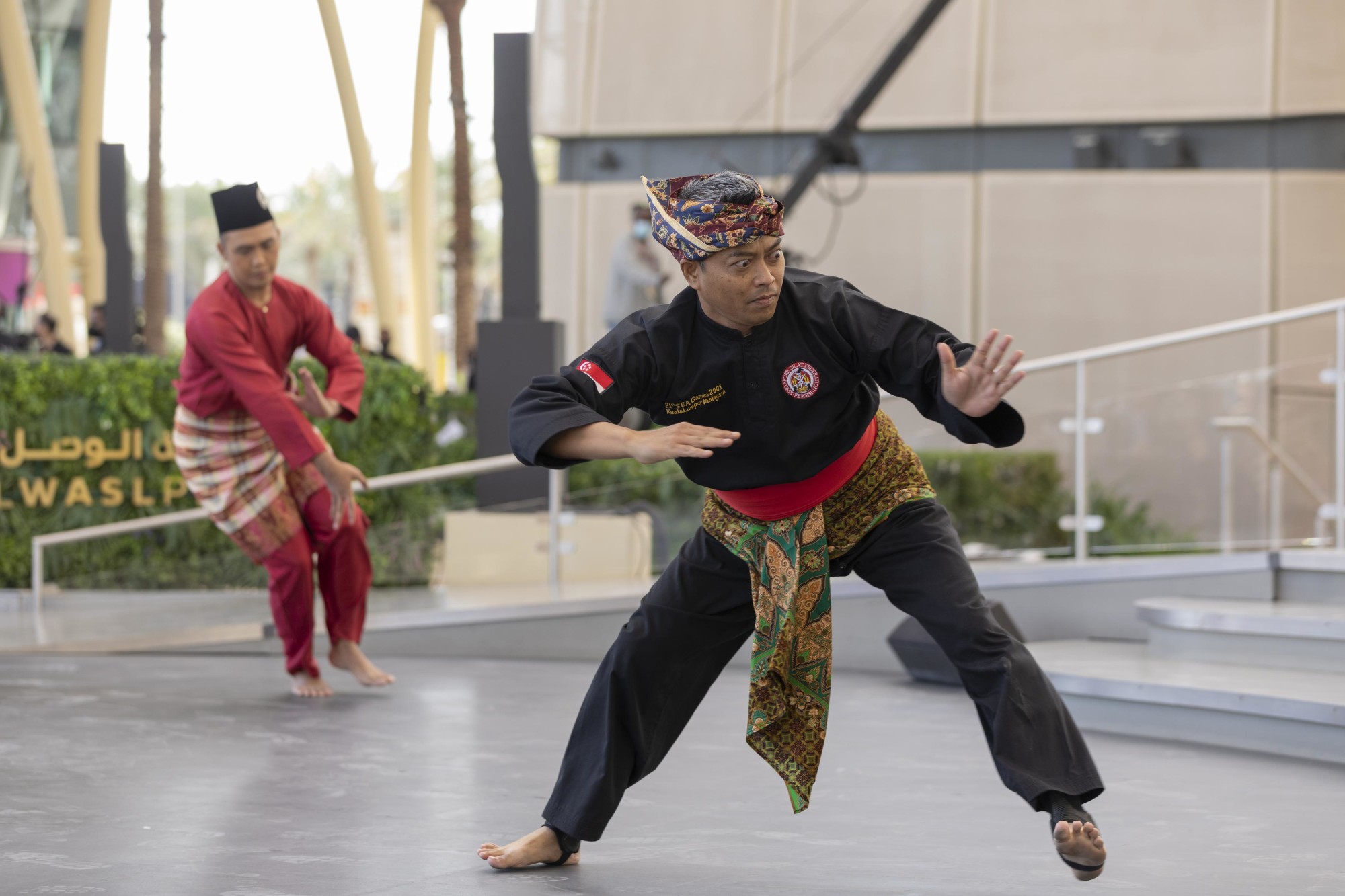 Cultural performance during the Singapore National Day Ceremony at Al Wasl m36100