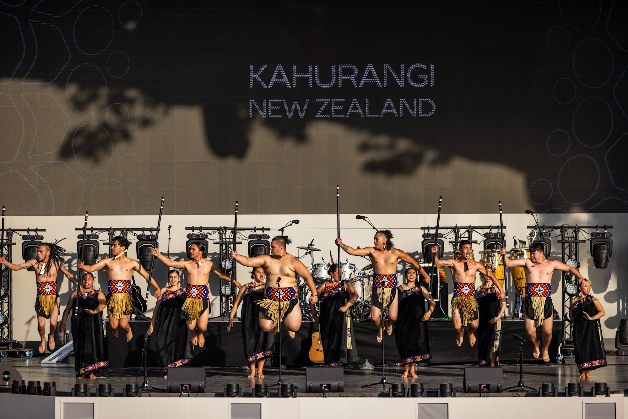 Kapa Haka Performance Kahurangi Maori Dance Theatre at Dubai Millennium Amphitheatre m10617