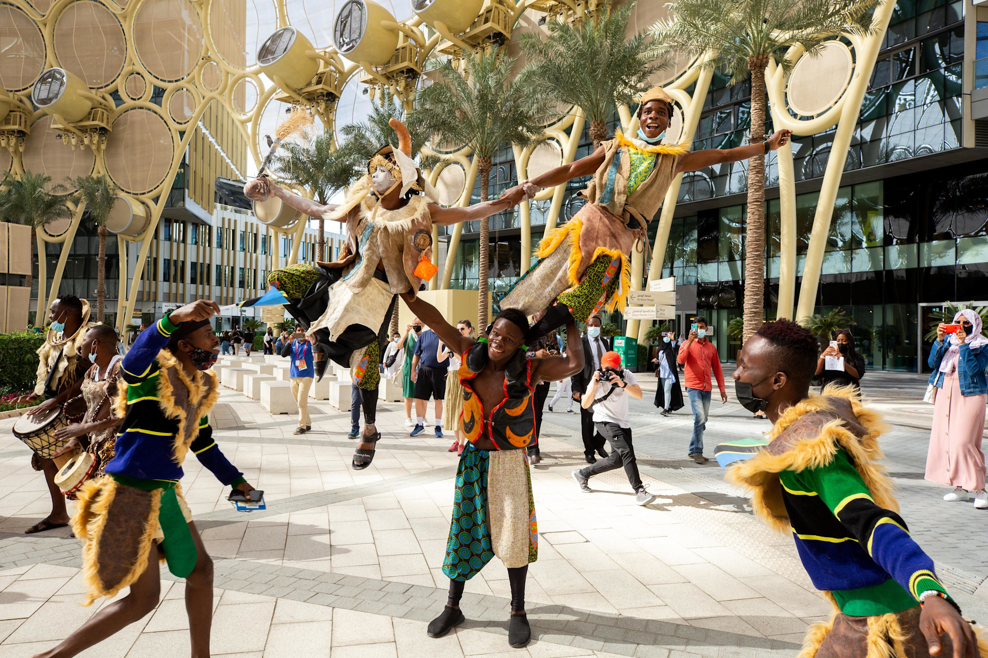 Cultural performance during the Tanzania National Day Ceremony at Al Wasl m55670