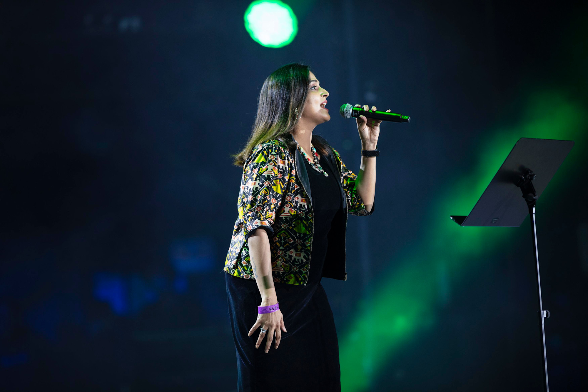 Remya Nambeesan performs during the HIT Music Festival at Jubilee Stage m36487