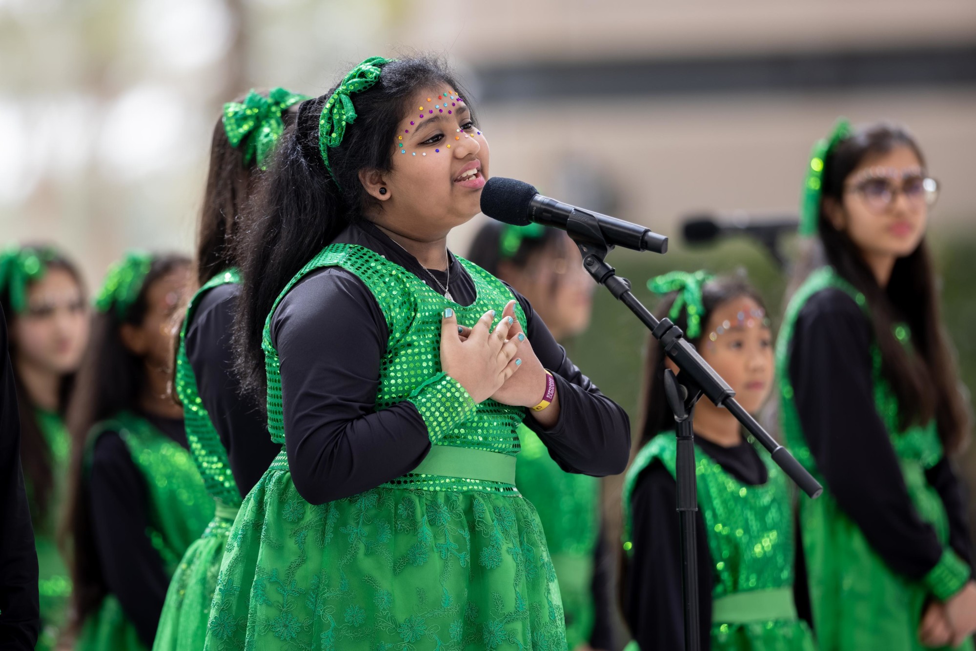 Gems Cambridge International School, Sharjah performs during Expo Young Stars at Al Wasl m59743