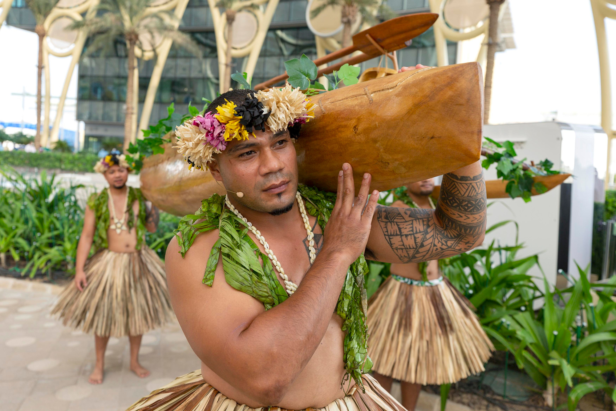Cultural performance during the Tuvalu National Day Ceremony at Al Wasl m30946