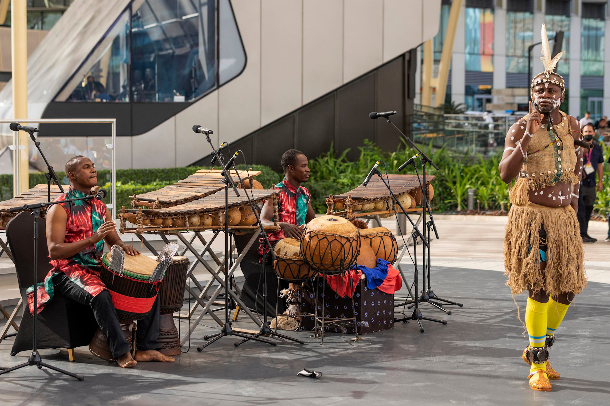 Cultural performance during the Burkina Faso National Day Ceremony at Al Wasl m63982