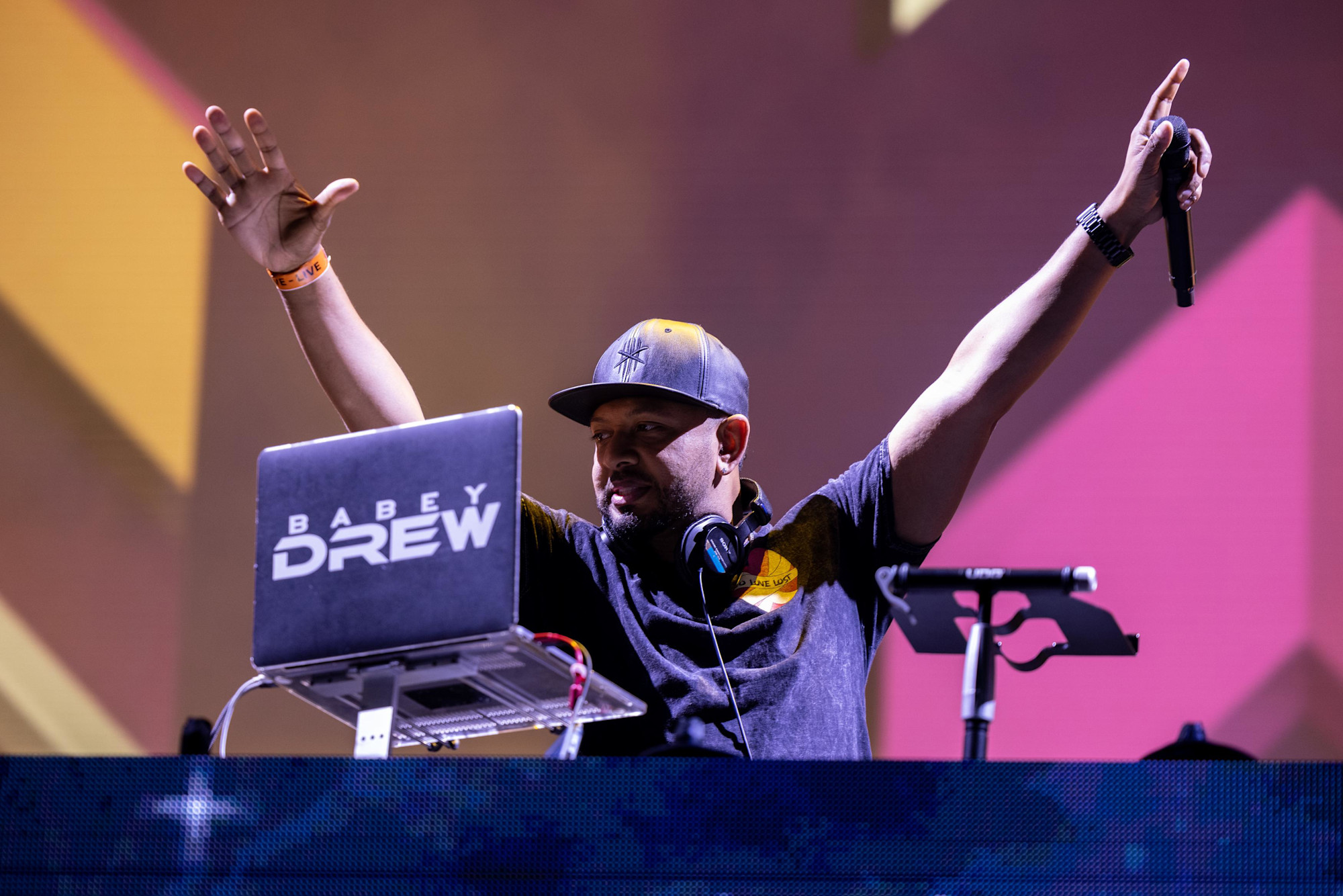 DJ Babey Drew performs during Late Nights at Expo in Jubilee Stage m7411