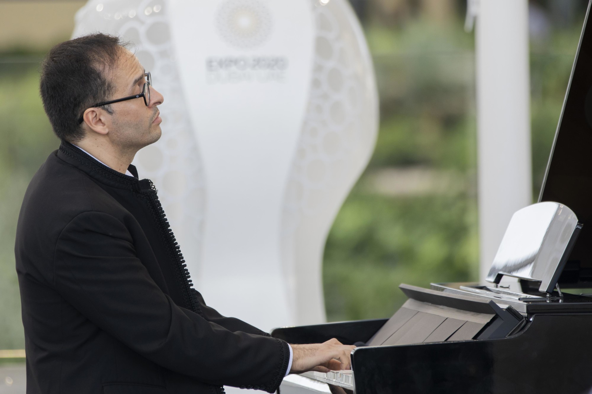 Marouan Benabdallah, Piano Performance during Morocco National Day Ceremony at Al Wasl m27572