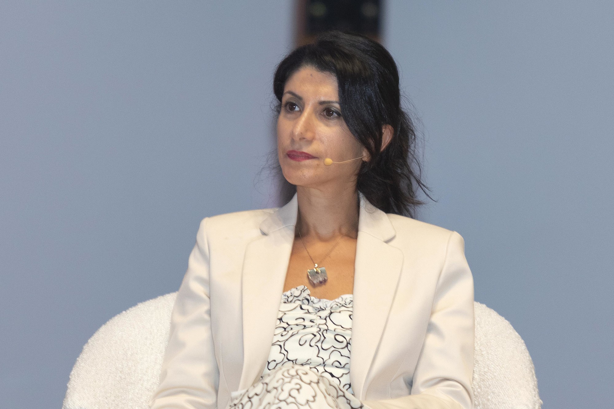 Leena Al Olaimy, author, Dalai Lama Fellow, Expo 2020 Global Impact and founder and CEO of the Trillion Tree Fund during the World Majlis - Everyday (S)heroes In Collaboration with Hungary at the Hungary Pavilion m35260