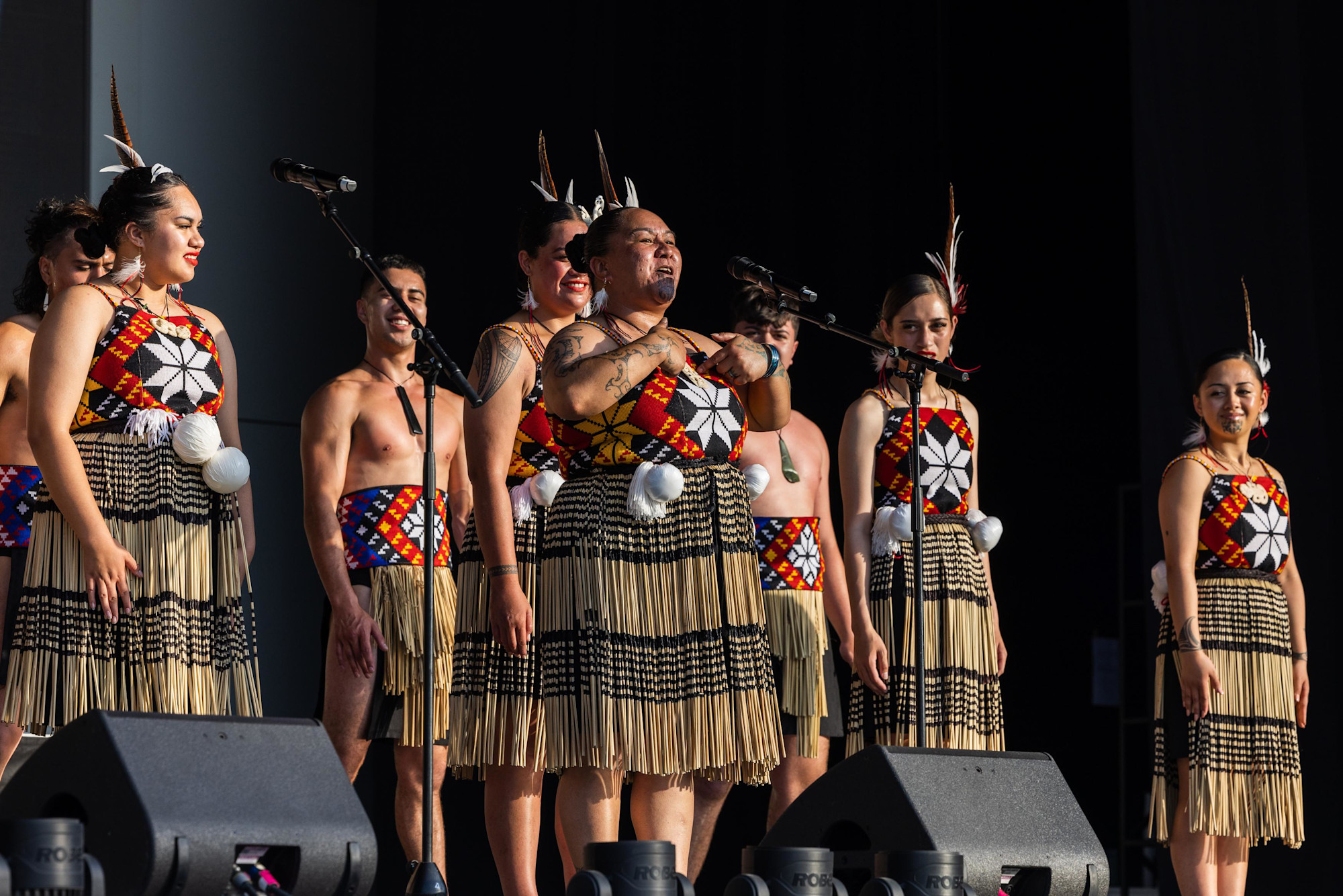 Kapa Haka Performance Kahurangi Maori Dance Theatre at Dubai Millennium Amphitheatre m10624