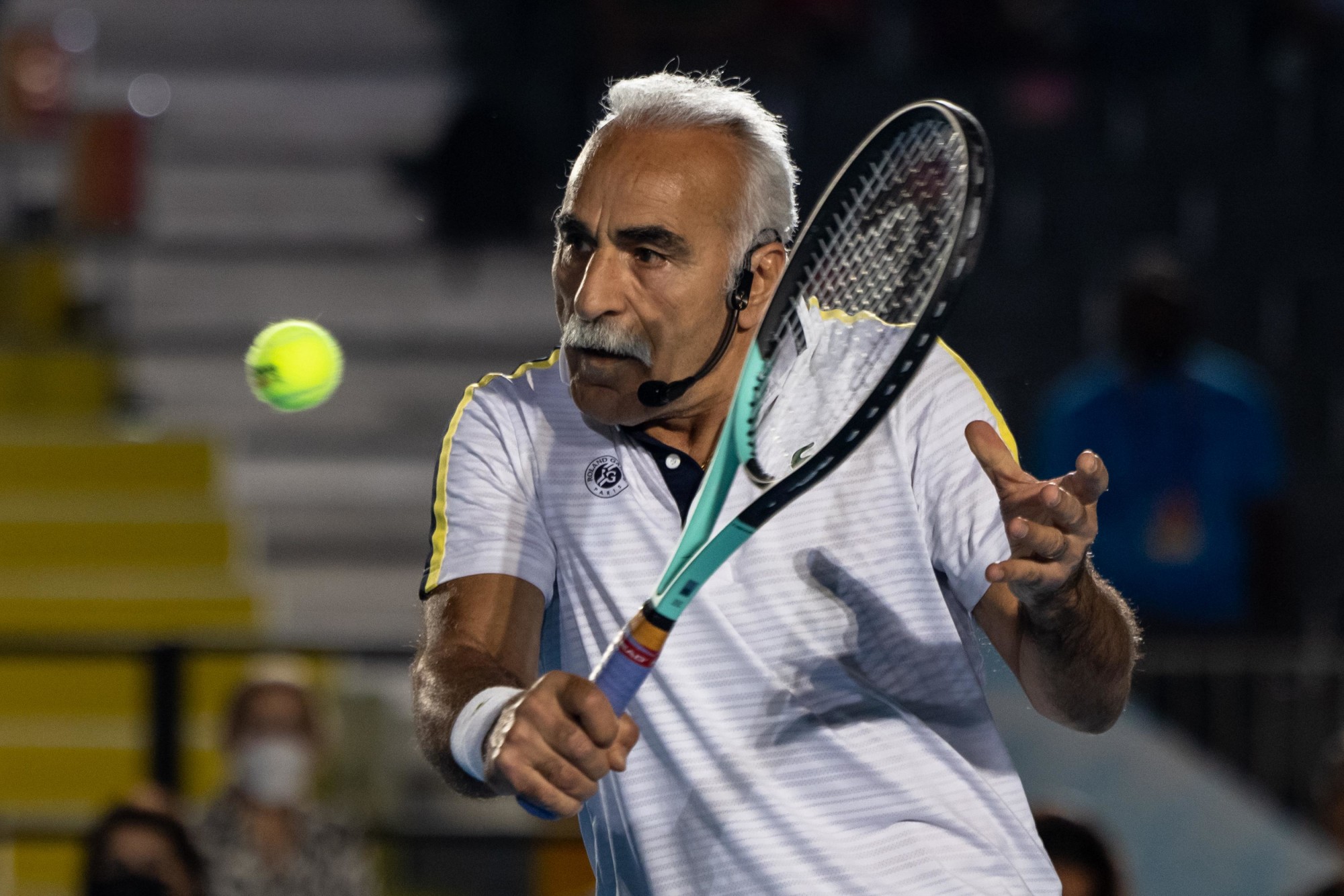 Tennis Player Mansour Bahrami in the Men-s Exhibition Match against Fabrice Santoro during World Tennis week at the Expo Sports Arena m52822