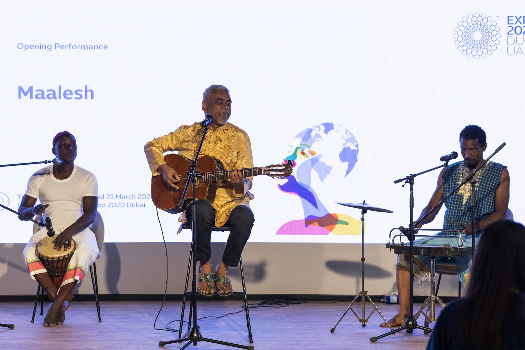 Maalesh, musicians from Comoros perform during the Across the Waters Moving Money, Goods, and People Across the Indian Ocean at the Nexus for People and Planet m68088