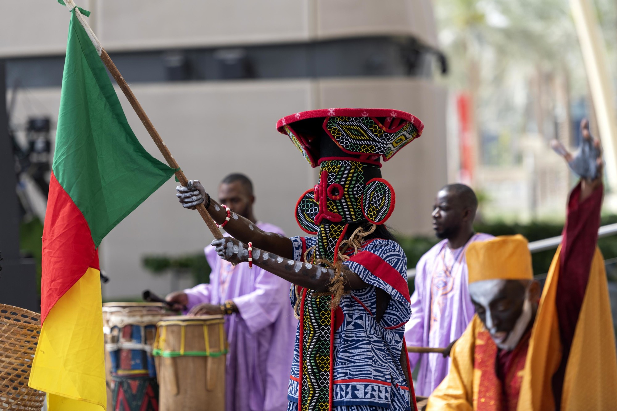 Cultural performance during the Cameroon National Day Ceremony at Al Wasl m62019