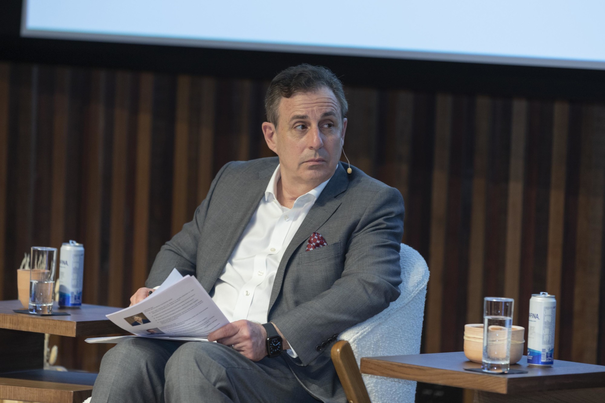 John Defterios, Former CNN Emerging Markets Editor, Professor of Business, NYU-Abu Dhabi and Moderator during the World Majlis - The Price of Water Decoding its Value to our Future at Terra Auditorium m67548