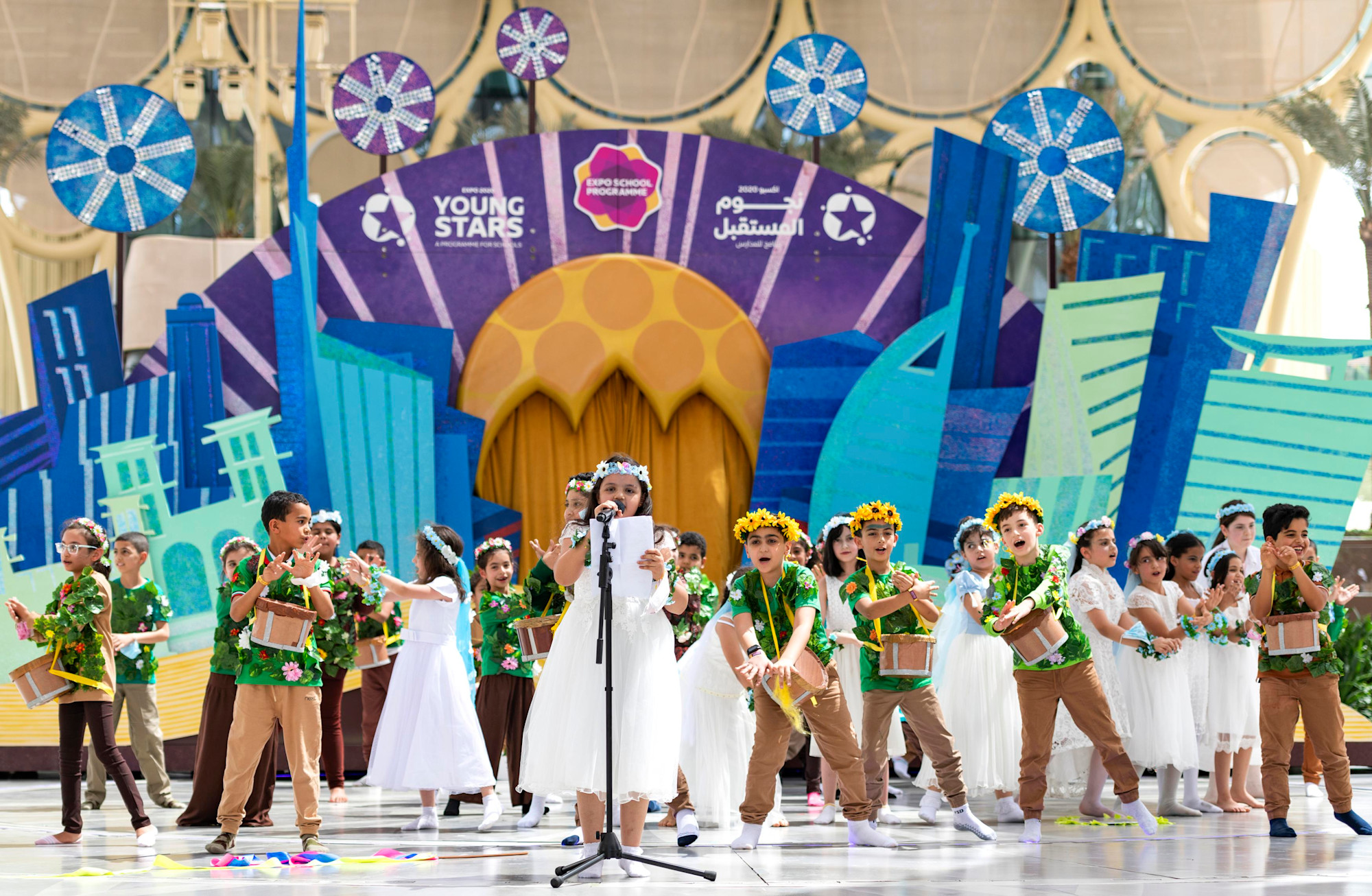 Al Adwa Private School, Al Ain perform during Expo Young Stars at Al Wasl m61613