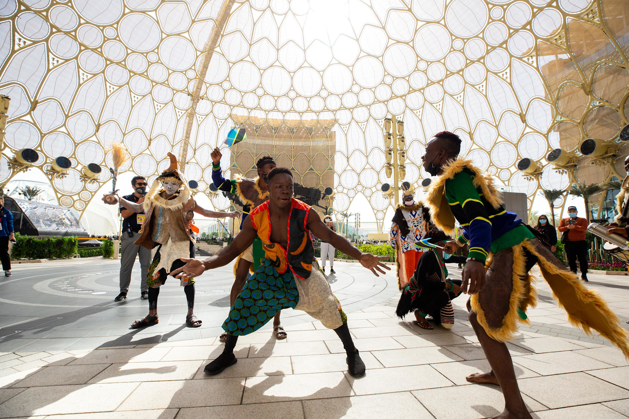 Cultural performance during the Tanzania National Day Ceremony at Al Wasl m55650