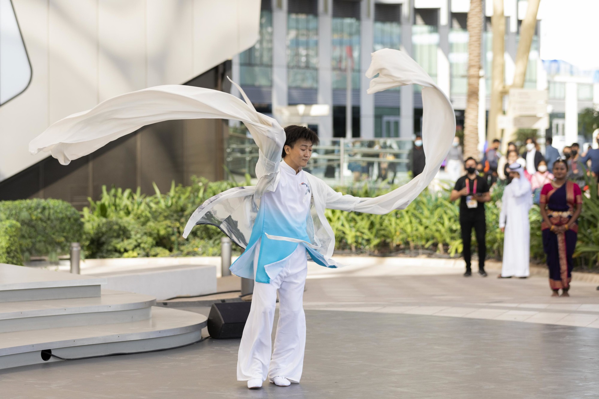 Cultural performance during the Singapore National Day Ceremony at Al Wasl m36109