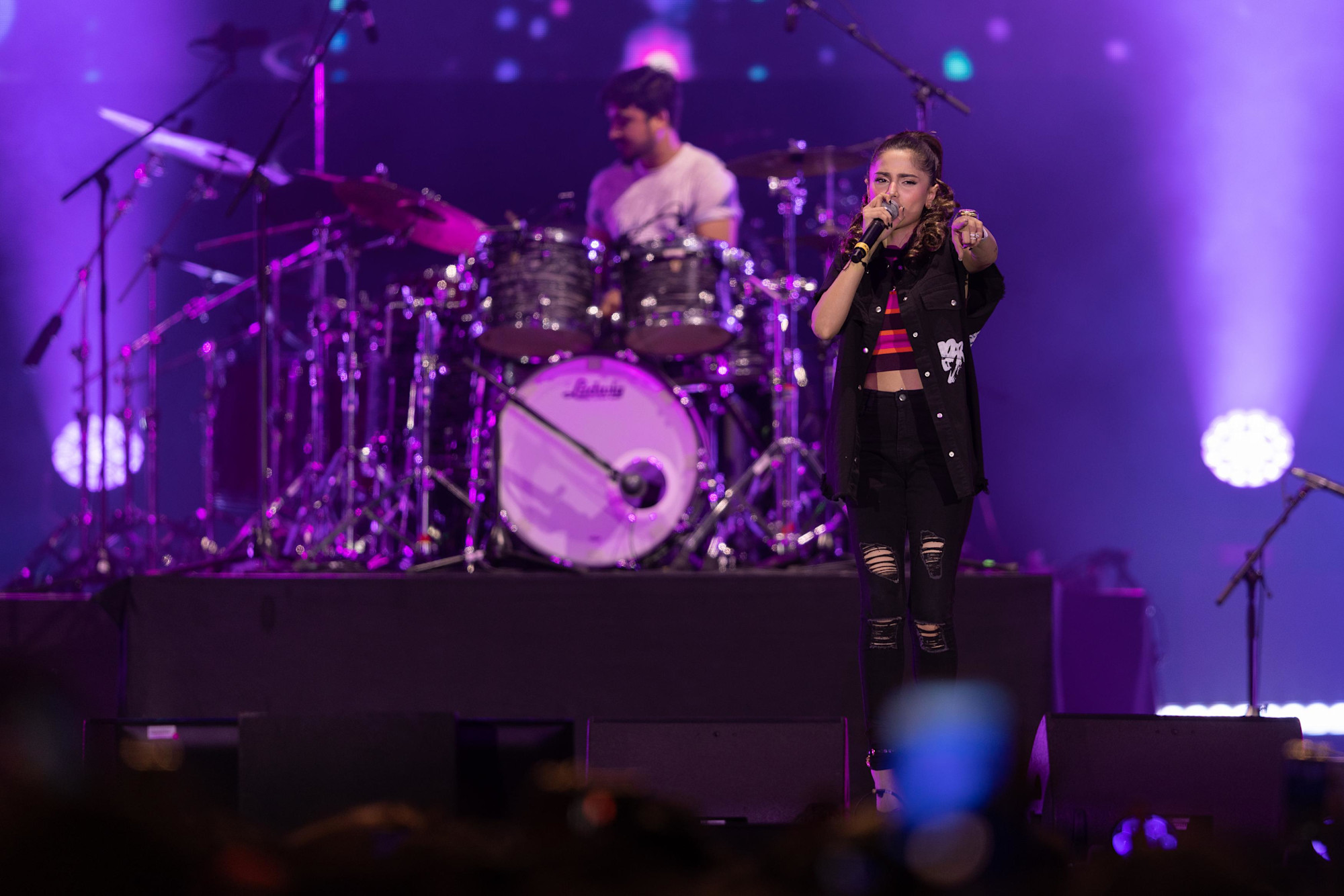 Aima Baig performs during the Land of Colours Concert at Jubilee Stage m68277