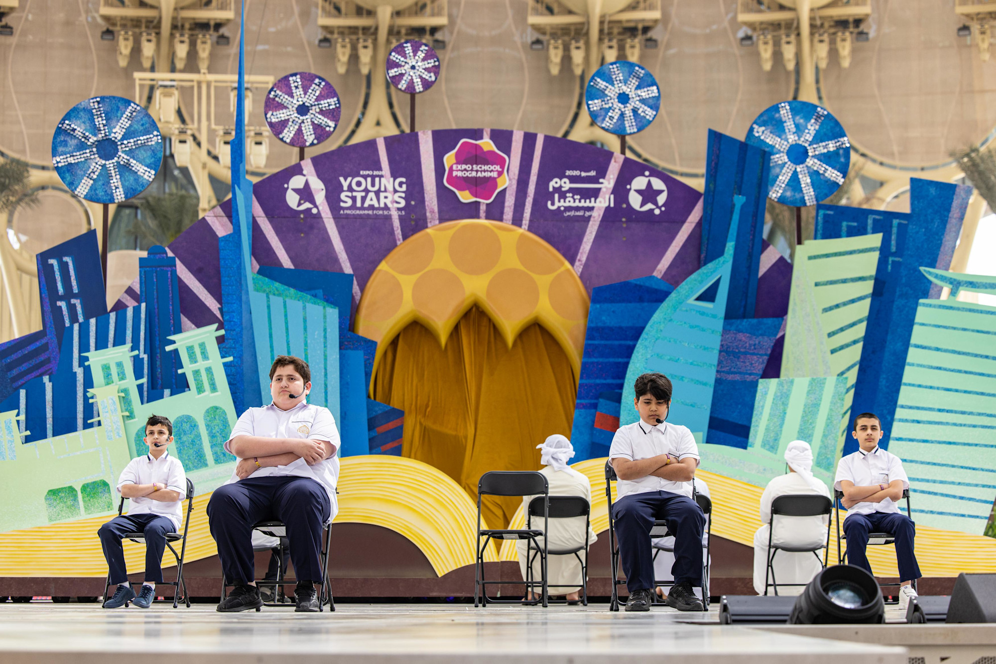 Expo Young Stars Performance by Al Khalidia Cycle 2 & Highschool, Sharjah at Al Wasl Stage m53028