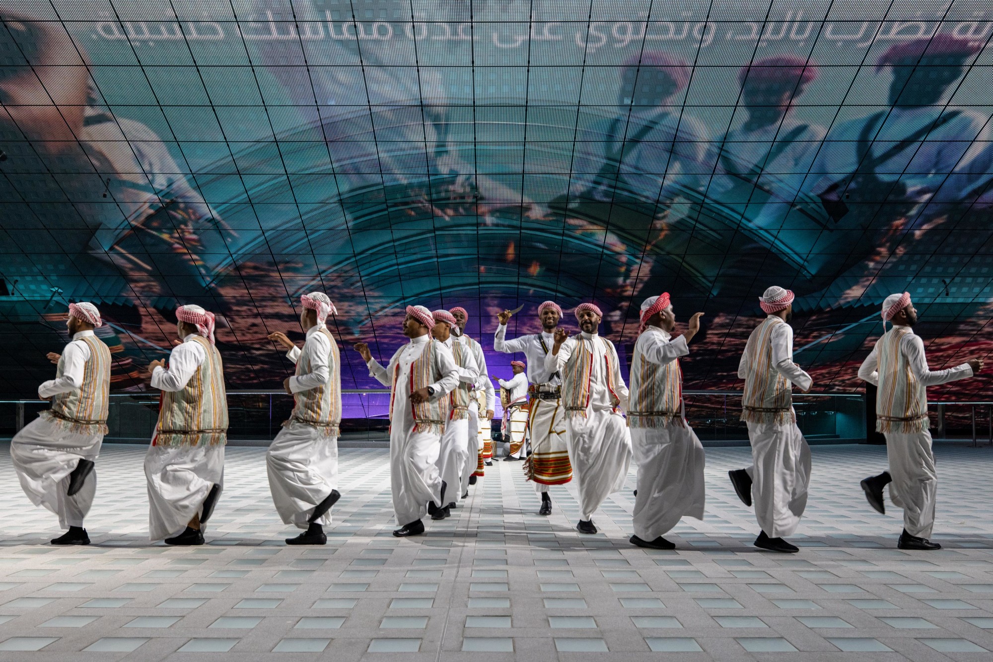 Saudi Folklore Performance at the Kingdom of Saudi Arabia Pavilion m3955