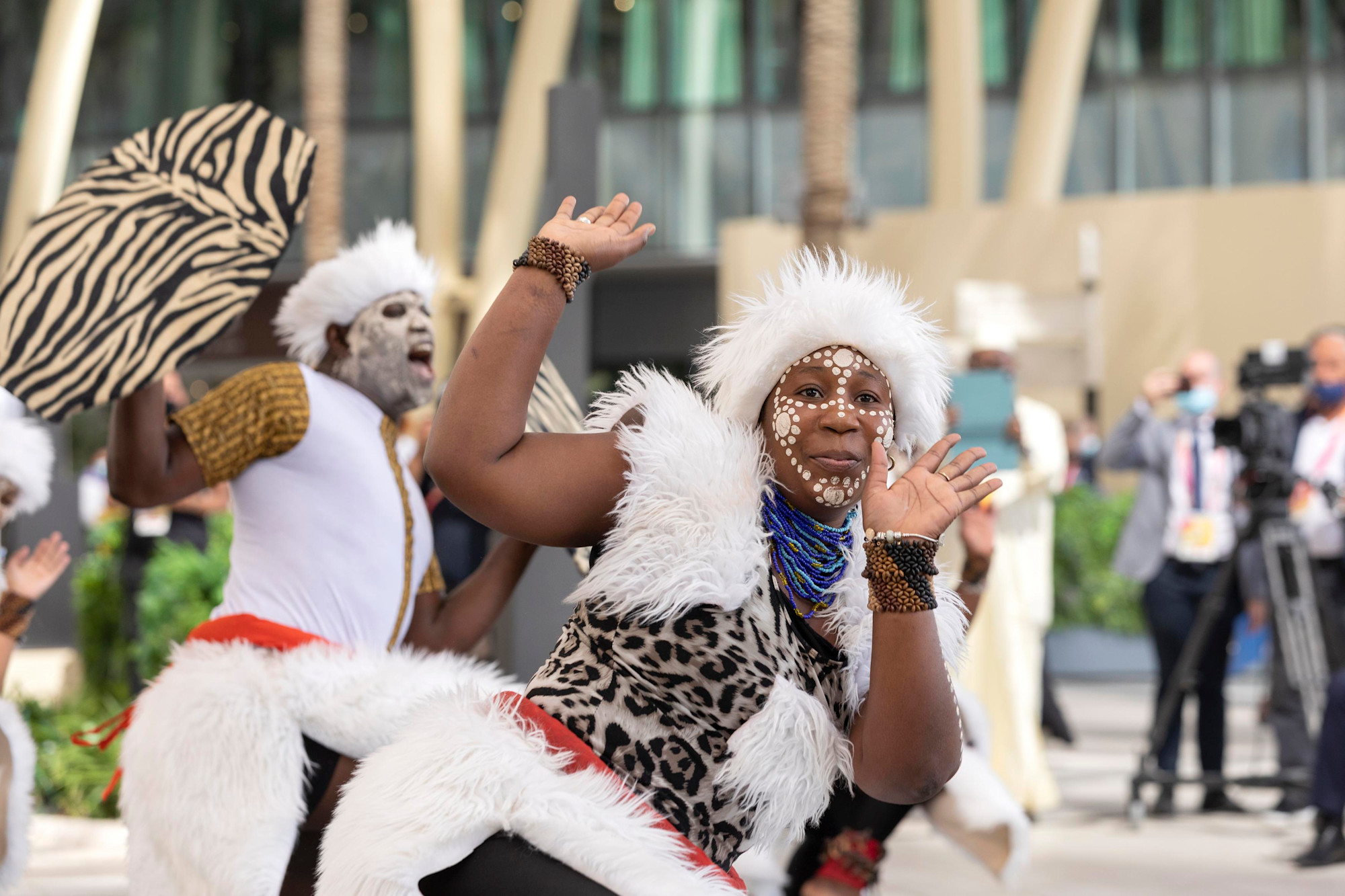 Cultural performance during the African Union Honour Day Ceremony at Al Wasl m56097