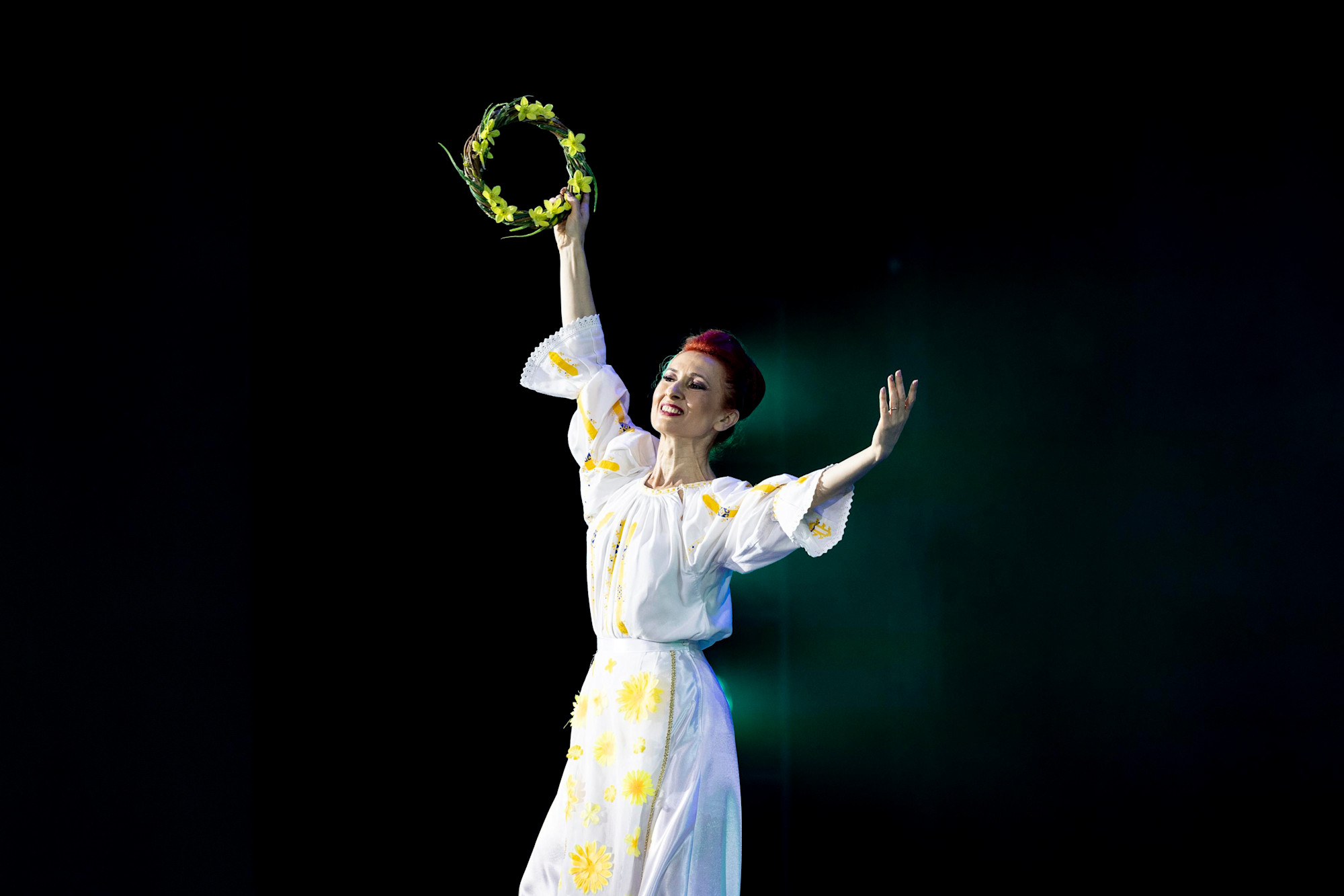 Cindrelul-Junii Sibiului professional folk ensemble perform at Dubai Millennium Amphitheatre m57025