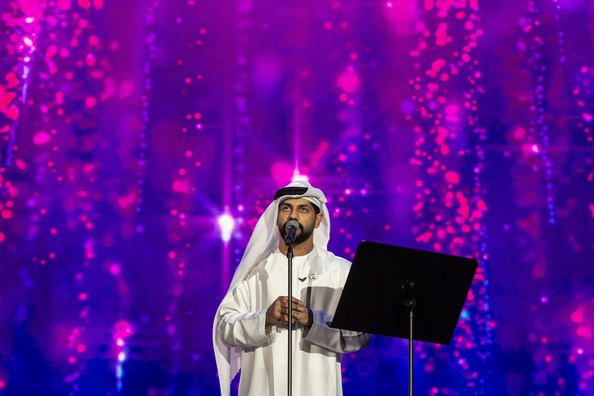 Mohamed Al-Shehhi performs at Jubilee Stage m16461