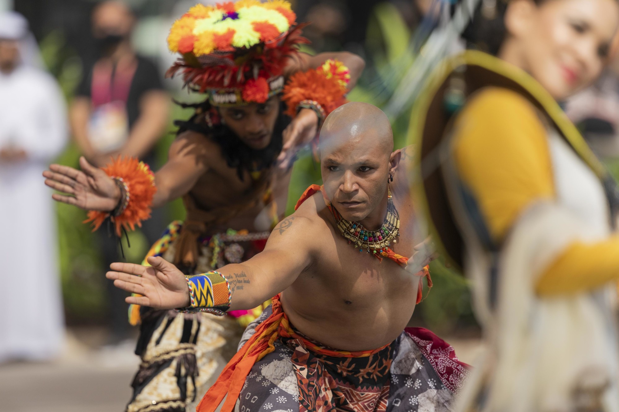 Cultural performance during the Mauritius National Day Ceremony at Al Wasl m63360